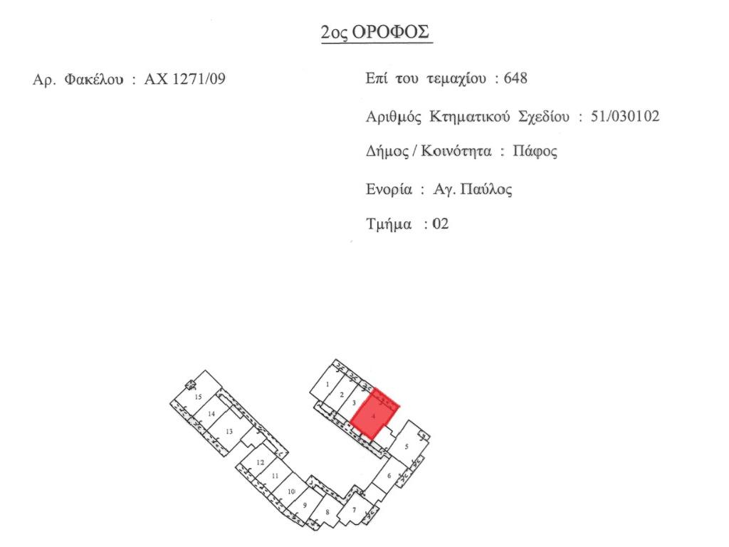 Flat-Paphos Municipality-PR42934